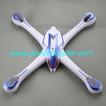 JJRC X6 H16 H16C YiZhan Headless quadcopter parts Upper body cover (blue-white color) - Click Image to Close